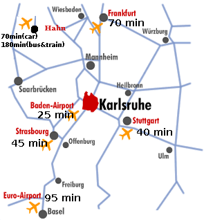 map of local airports